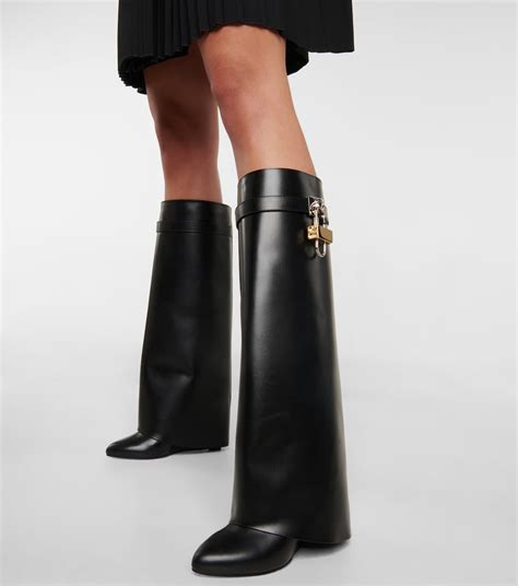 givenchy black chain boots|Givenchy shark boots price.